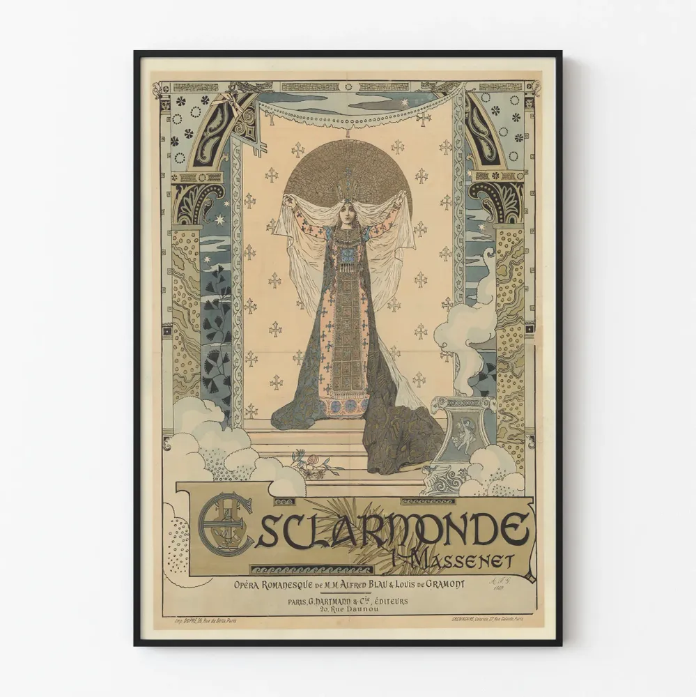 Affiche Esclarmonde - Opéra Romantic de J. Massenet