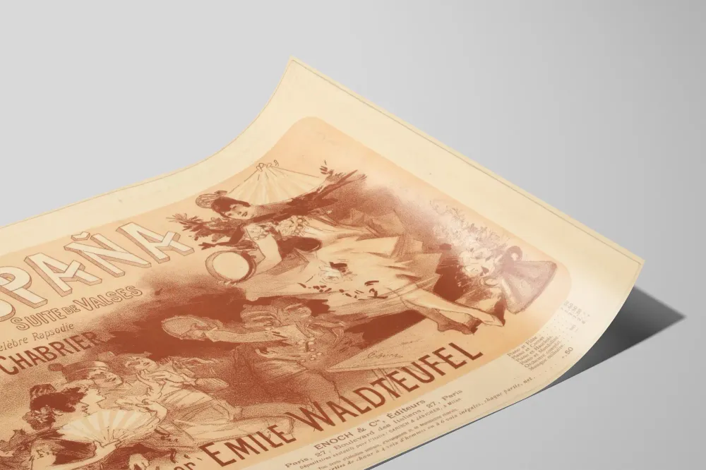 Affiche Espana Suite de Valses d'après Emmanuel Chabrier par Emile Waldteufel