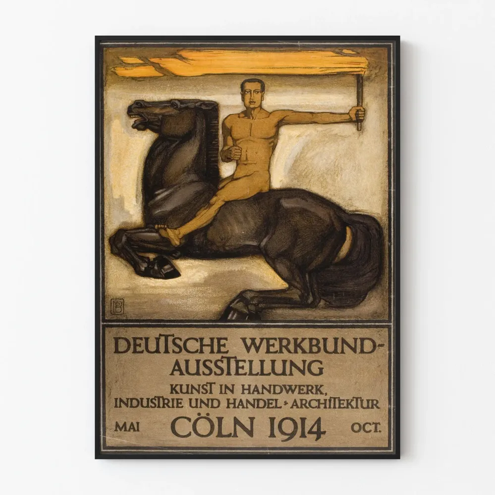 Affiche exposition Werkbund allemande 1914 Cologne