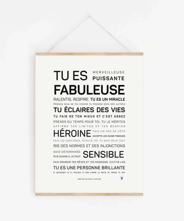 Affiche Tu es fabuleuse