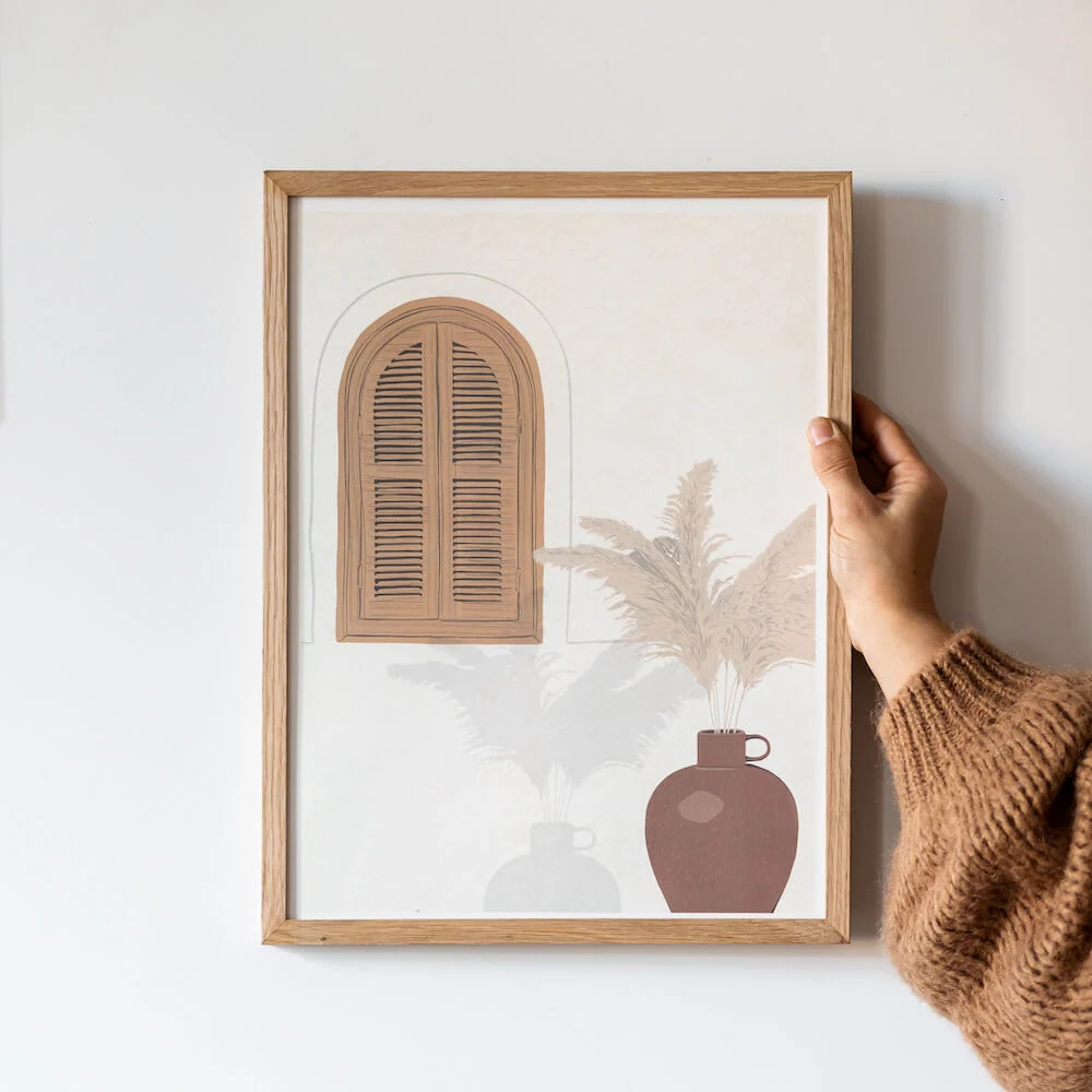 Affiche fenêtre vers le sud