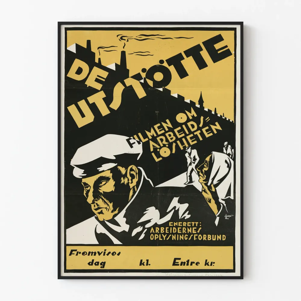 Affiche de Film Norvégien De Utstötte sur le Chômage