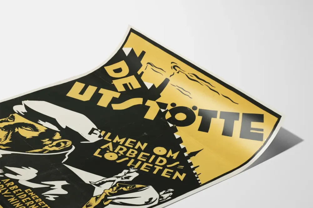 Affiche de Film Norvégien De Utstötte sur le Chômage