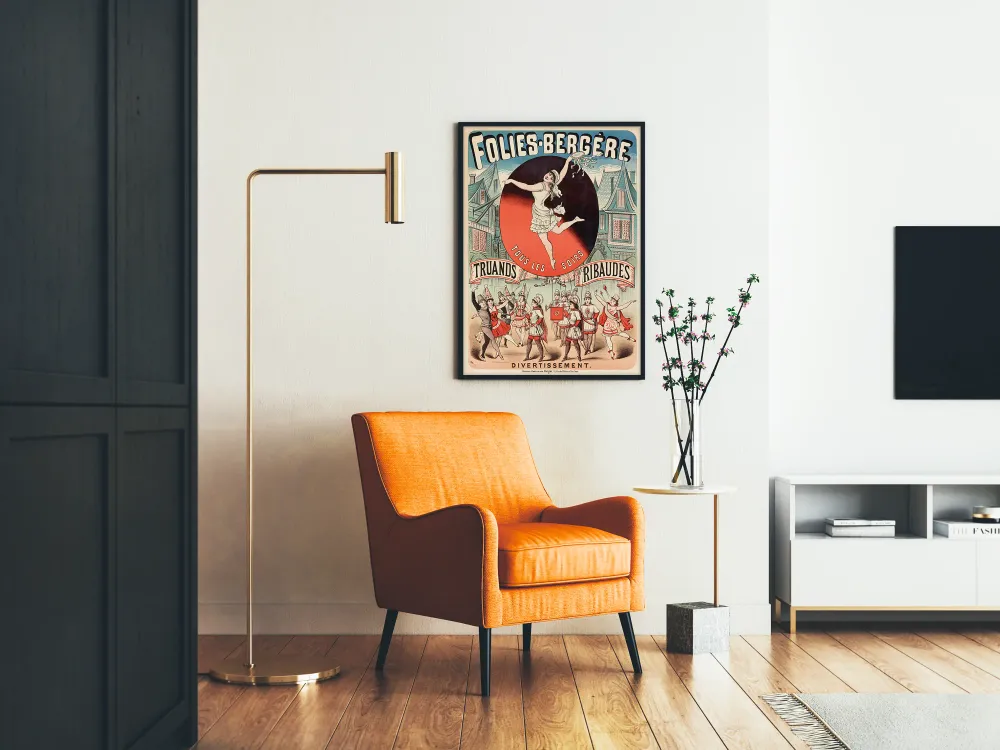 Affiche Folies Bergère - Divertissement Tous les Soirs
