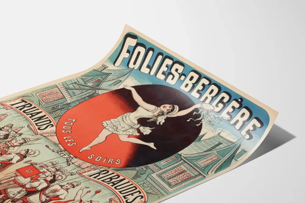 Affiche Folies Bergère - Divertissement Tous les Soirs