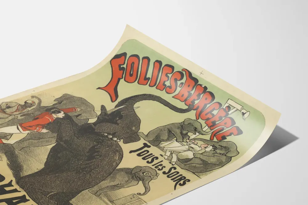 Affiche Folies Bergère Les Éléphants Sir Edmunds