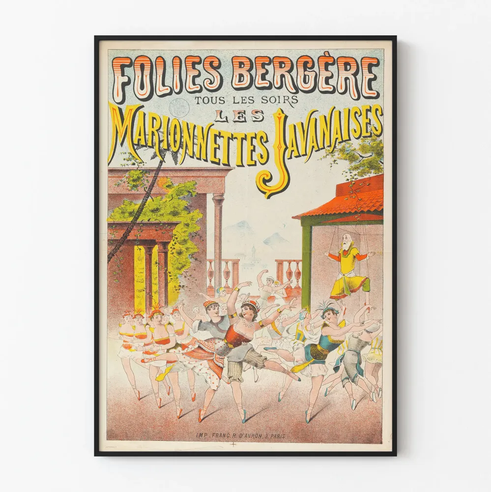 Affiche Folies Bergère - Les Marionnettes Javanaises