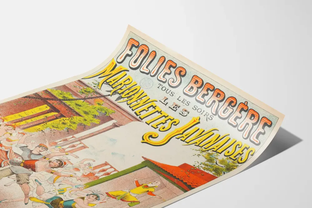 Affiche Folies Bergère - Les Marionnettes Javanaises