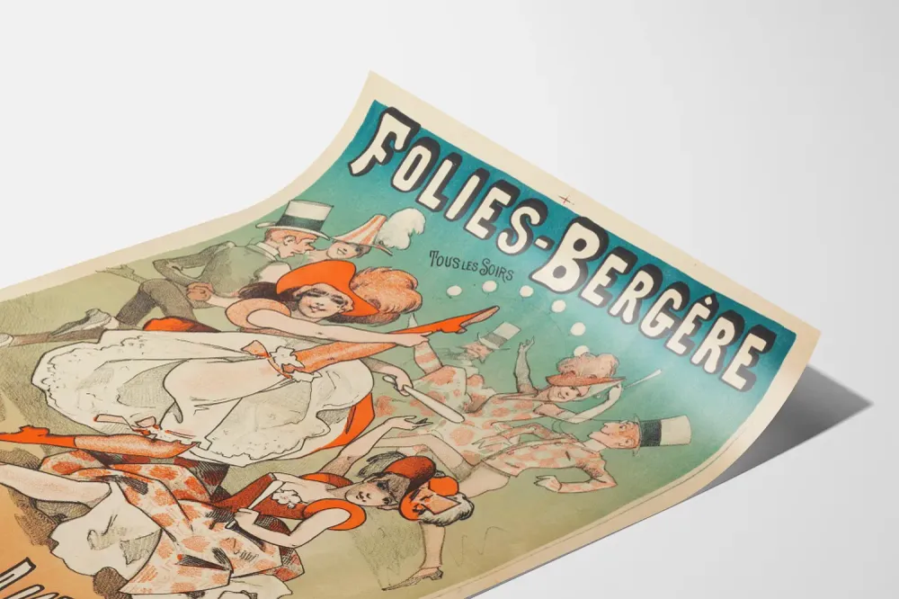 Affiche Folies Bergère - Quadrille de l'Avenir Décoration Murale Vintage