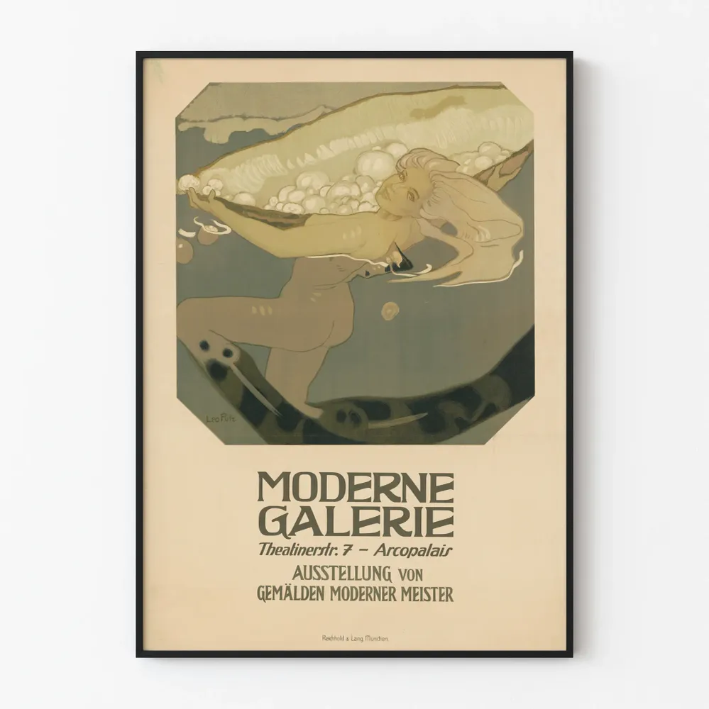 Affiche Galerie Moderne Art Déco Vintage