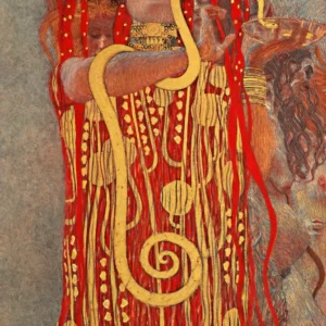 Affiche Hygie de Gustav Klimt