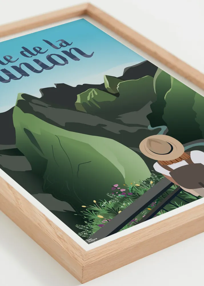 Affiche Ile de la Réunion