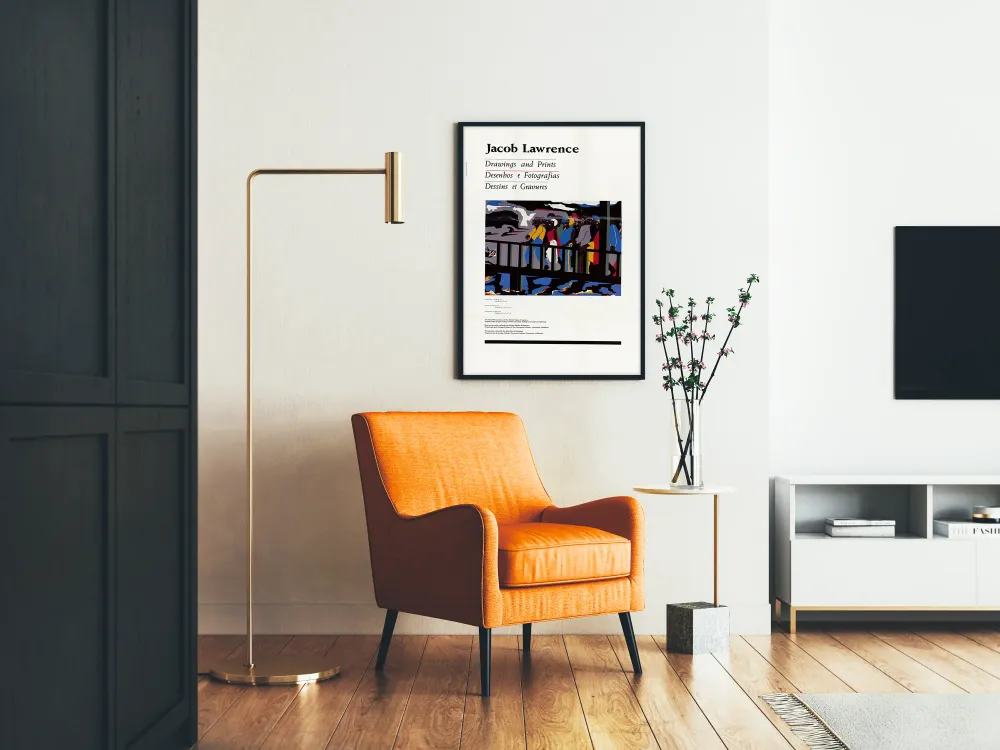 Affiche 'Jacob Lawrence - Drawings and Prints' pour décoration murale