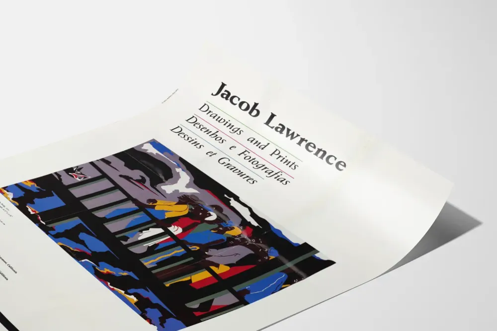 Affiche 'Jacob Lawrence - Drawings and Prints' pour décoration murale