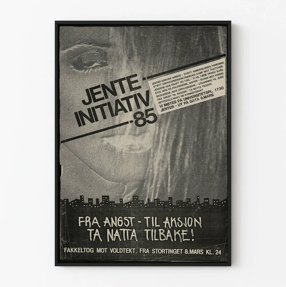 Affiche Jente Initiativ 85 - Fra Angst Til Aksjon