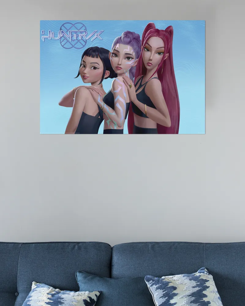 Affiche K-Pop Demon Hunters Rumi, Mira & Zoey, Comeback