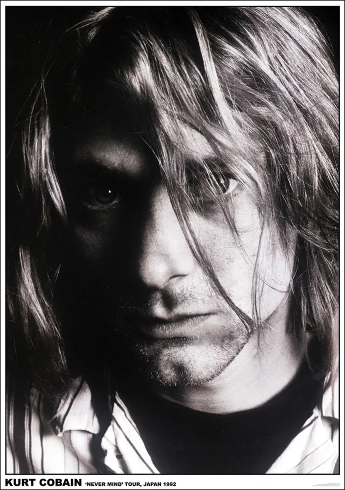 Affiche Kurt Cobain 'Never Mind' Tour, Japon 1992