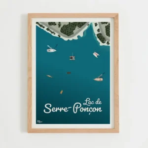 Affiche Lac de Serre-Ponçon