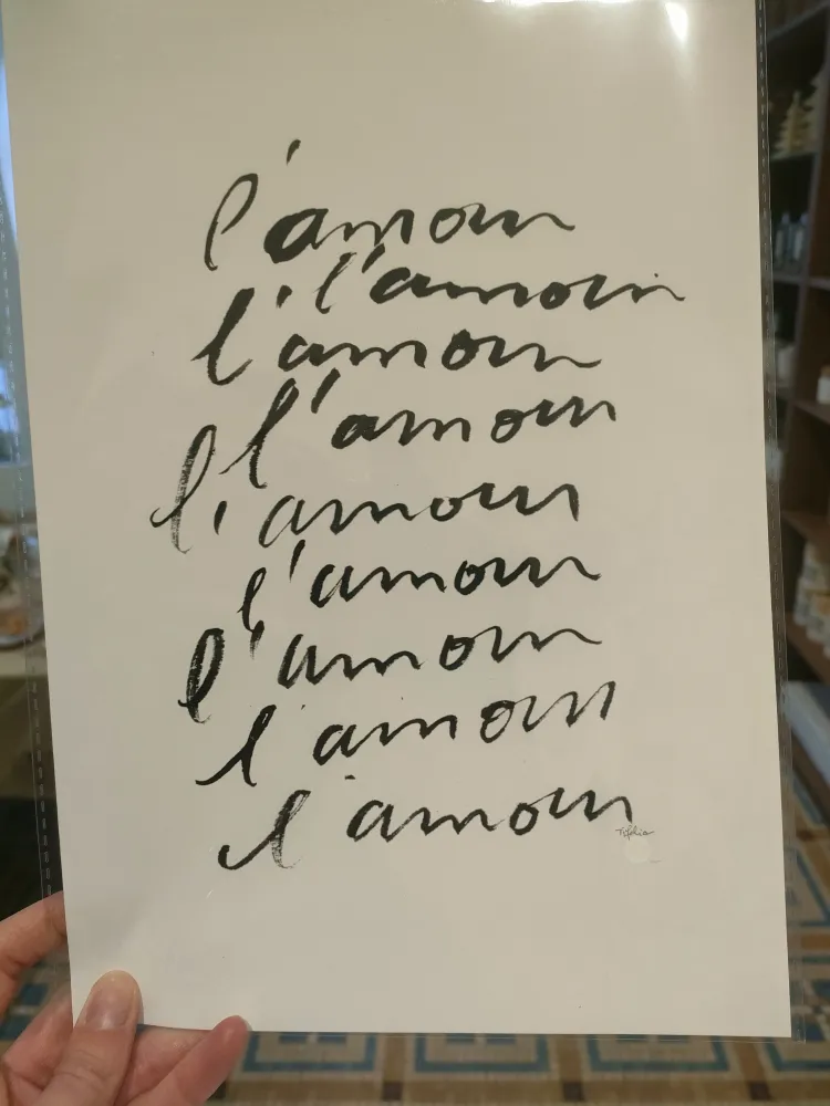 Affiche A4 L'amour l'amour - Tifalia