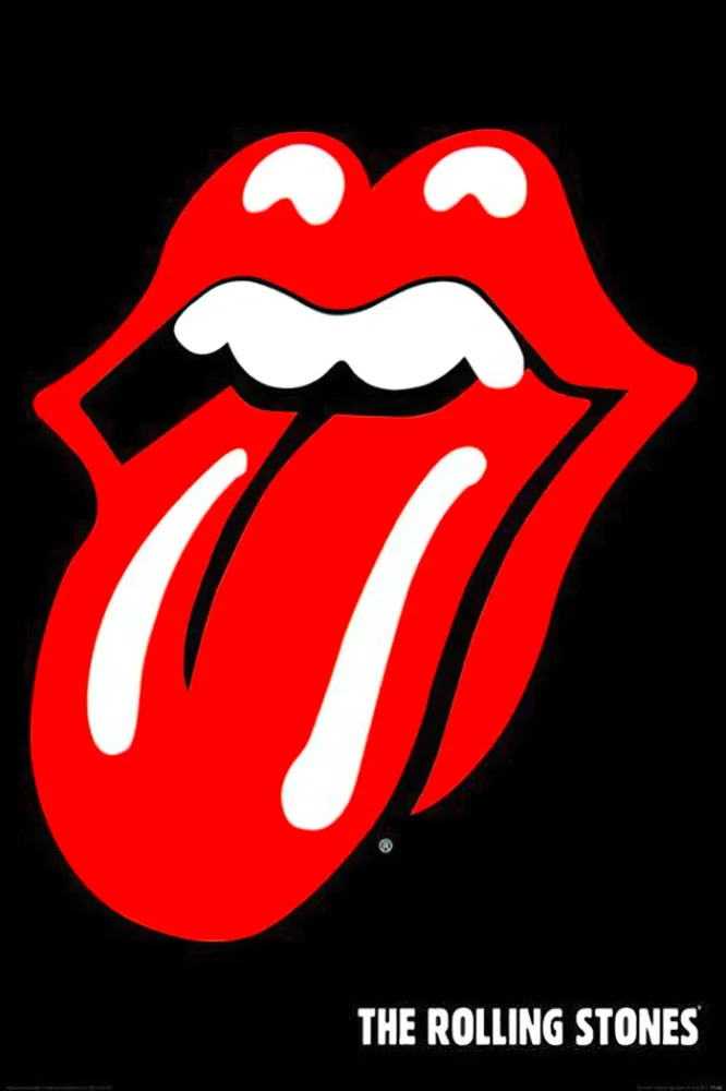 Affiche du logo des Rolling Stones