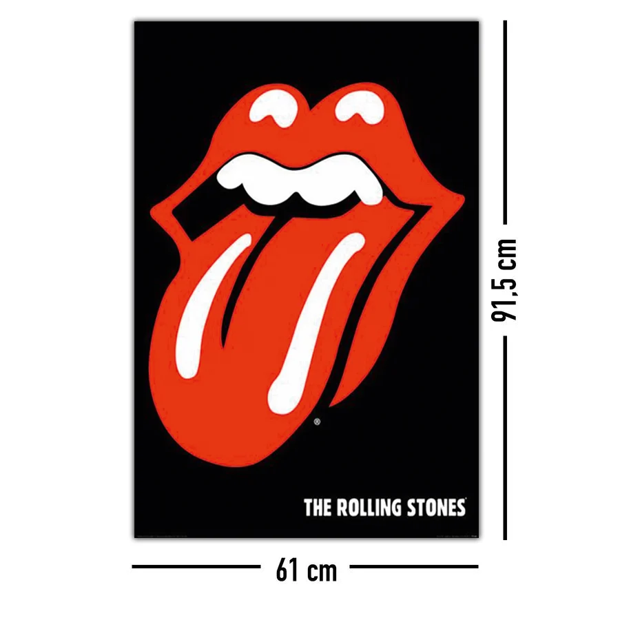 Affiche du logo des Rolling Stones