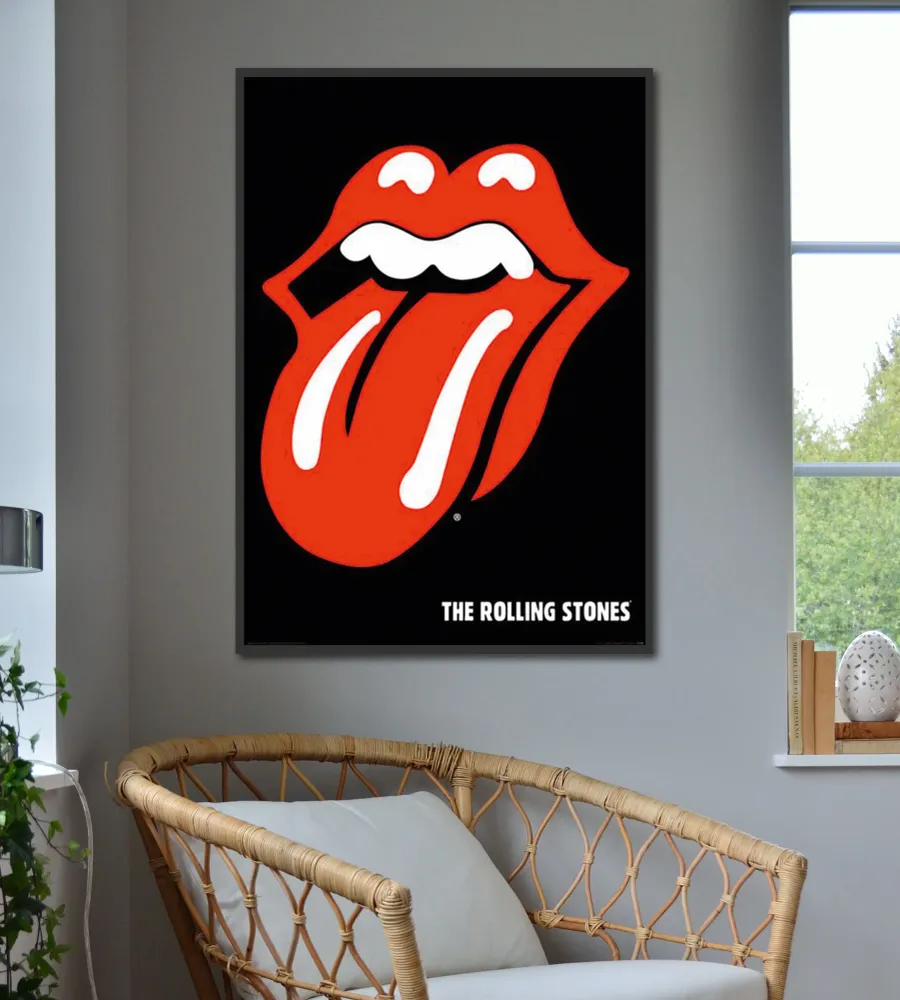 Affiche du logo des Rolling Stones