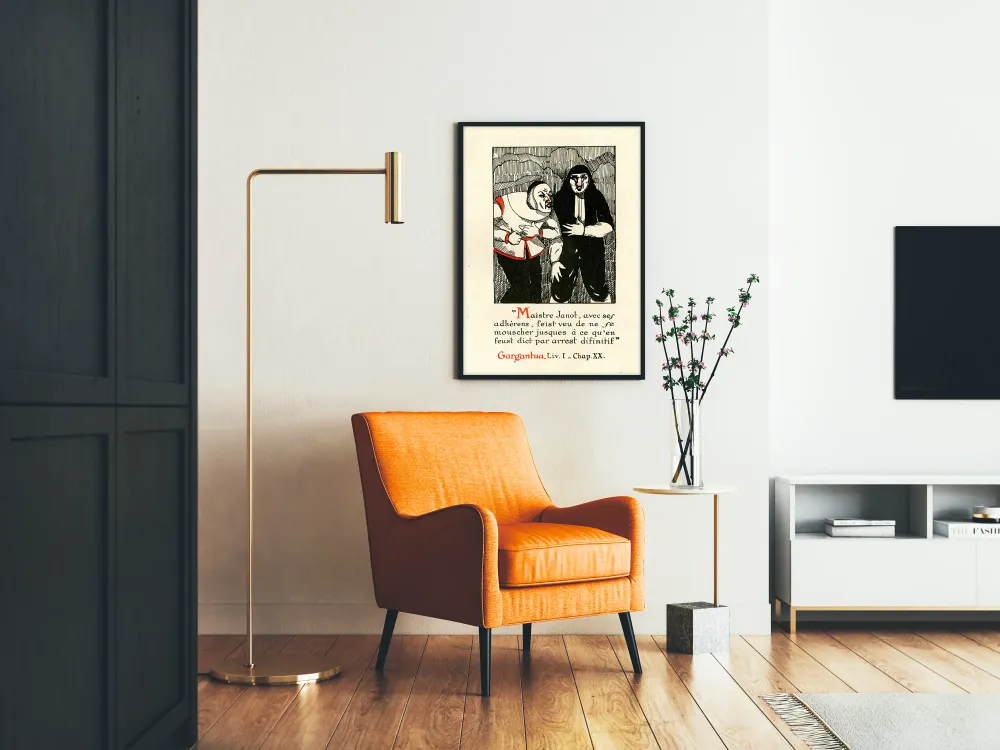 Affiche Maistre Janot et ses adhérents illustration classique