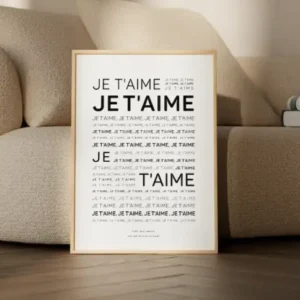 Affiche Mantra je t'aime