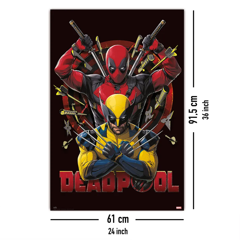 Affiche Marvel Comics Deadpool & Wolverine 2