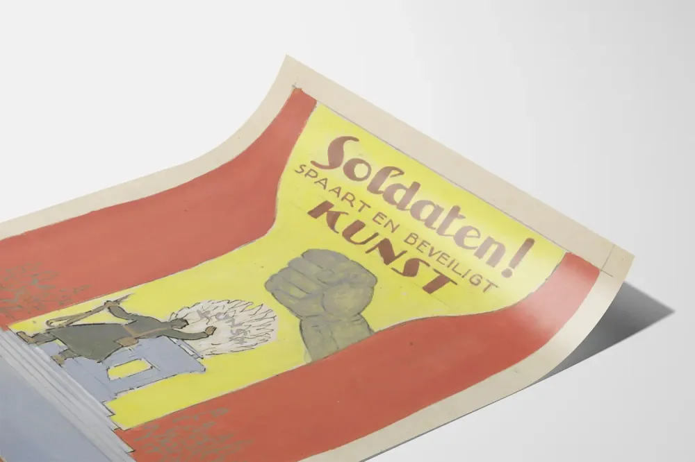 Affiche Militaire Propagande Protection de l'Art