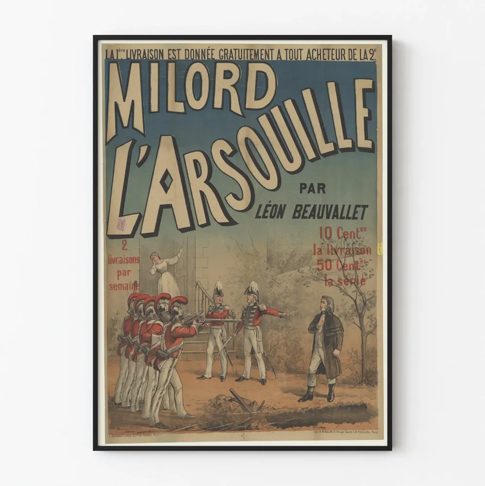 Affiche Milord l'Arsouille par Léon Beauvallet - Décoration murale vintage