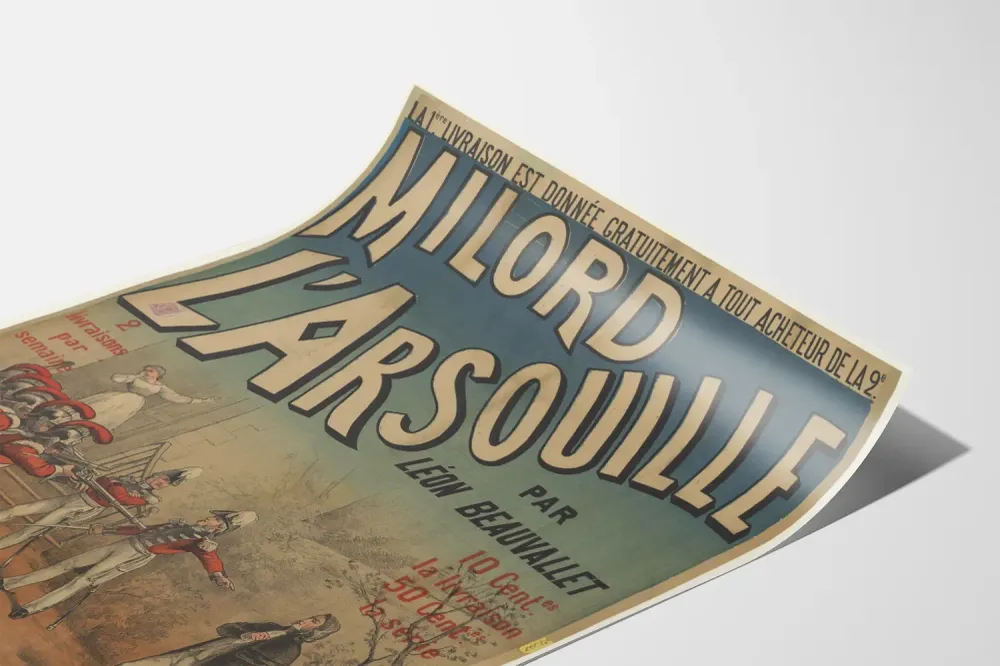 Affiche Milord l'Arsouille par Léon Beauvallet - Décoration murale vintage
