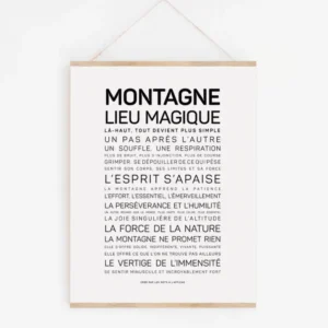 Affiche Montagne A6