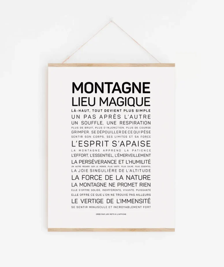 Affiche Montagne A6