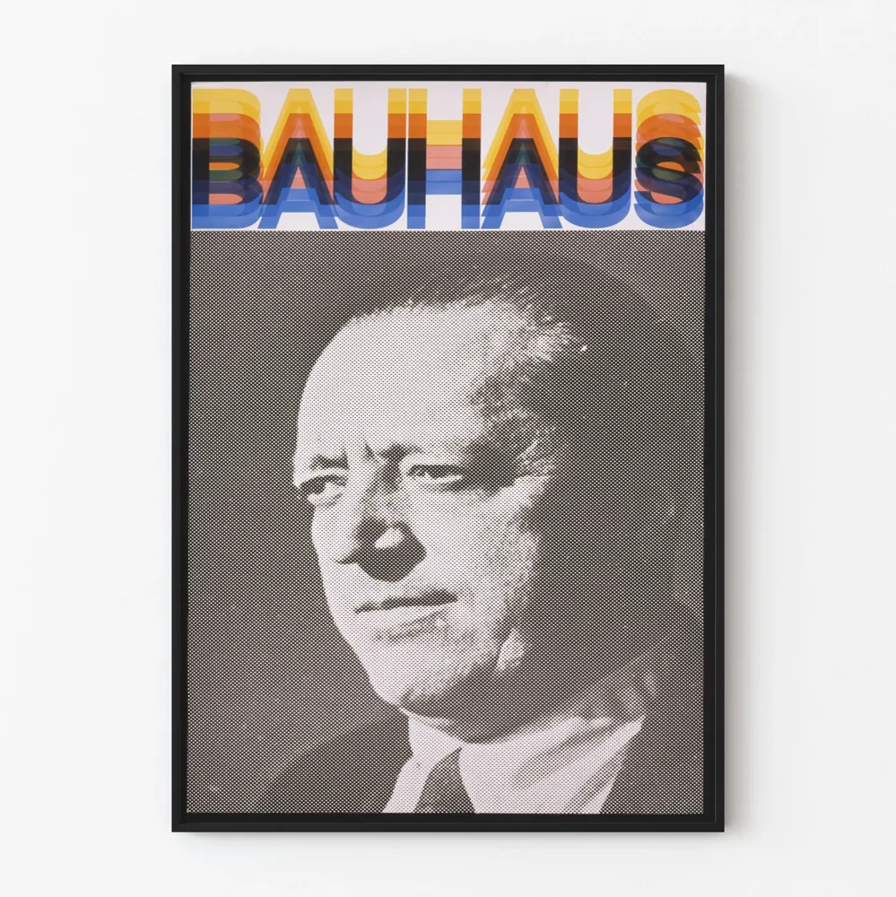 Affiche Murale Art Bauhaus Portrait Graphique
