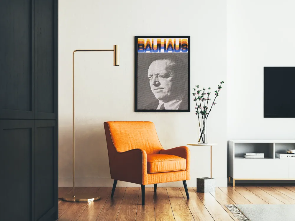 Affiche Murale Art Bauhaus Portrait Graphique