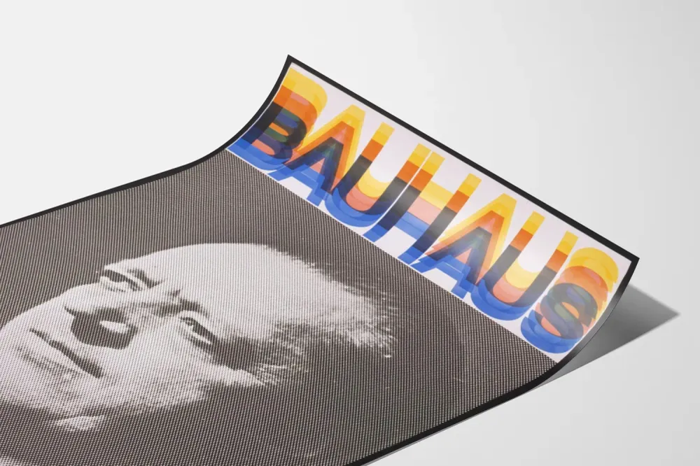 Affiche Murale Art Bauhaus Portrait Graphique