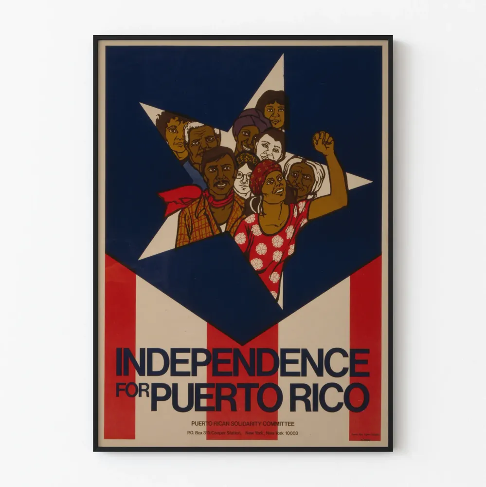 Affiche Murale Indépendance pour Porto Rico - Décoration Murale Engagée