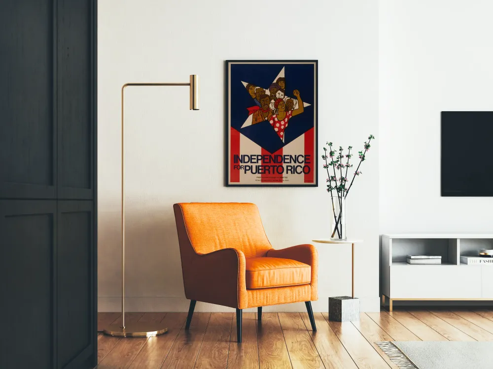 Affiche Murale Indépendance pour Porto Rico - Décoration Murale Engagée
