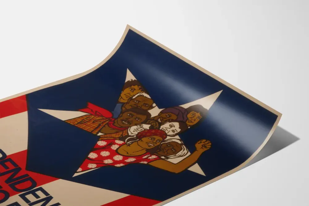 Affiche Murale Indépendance pour Porto Rico - Décoration Murale Engagée