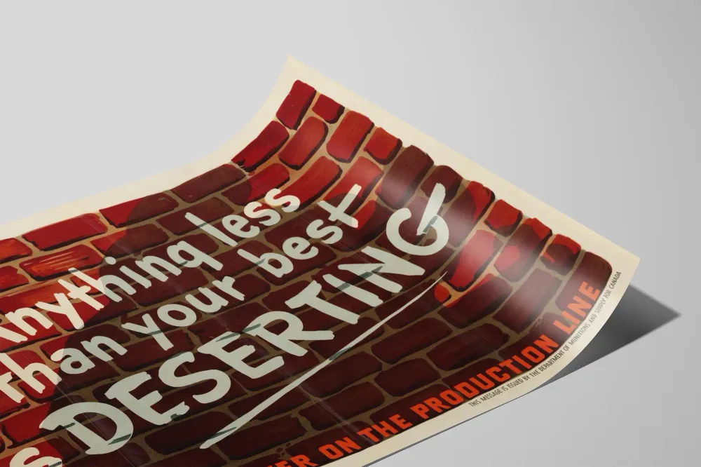 Affiche Murale Motivante : Anything Less Than Your Best Is Deserting