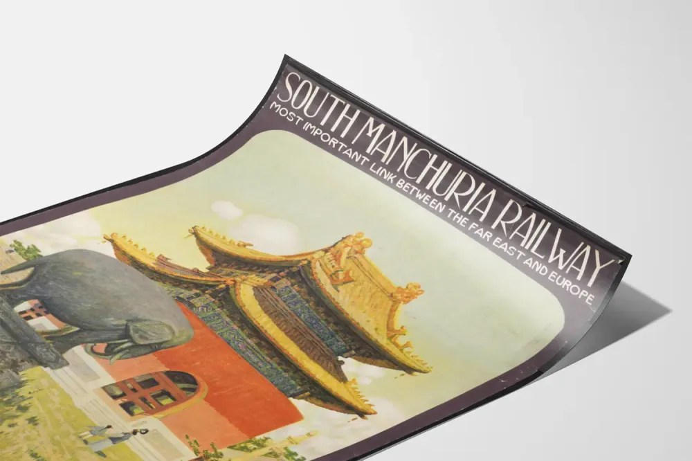 Affiche Murale South Manchuria Railway - Décoration Culturelle et Historique