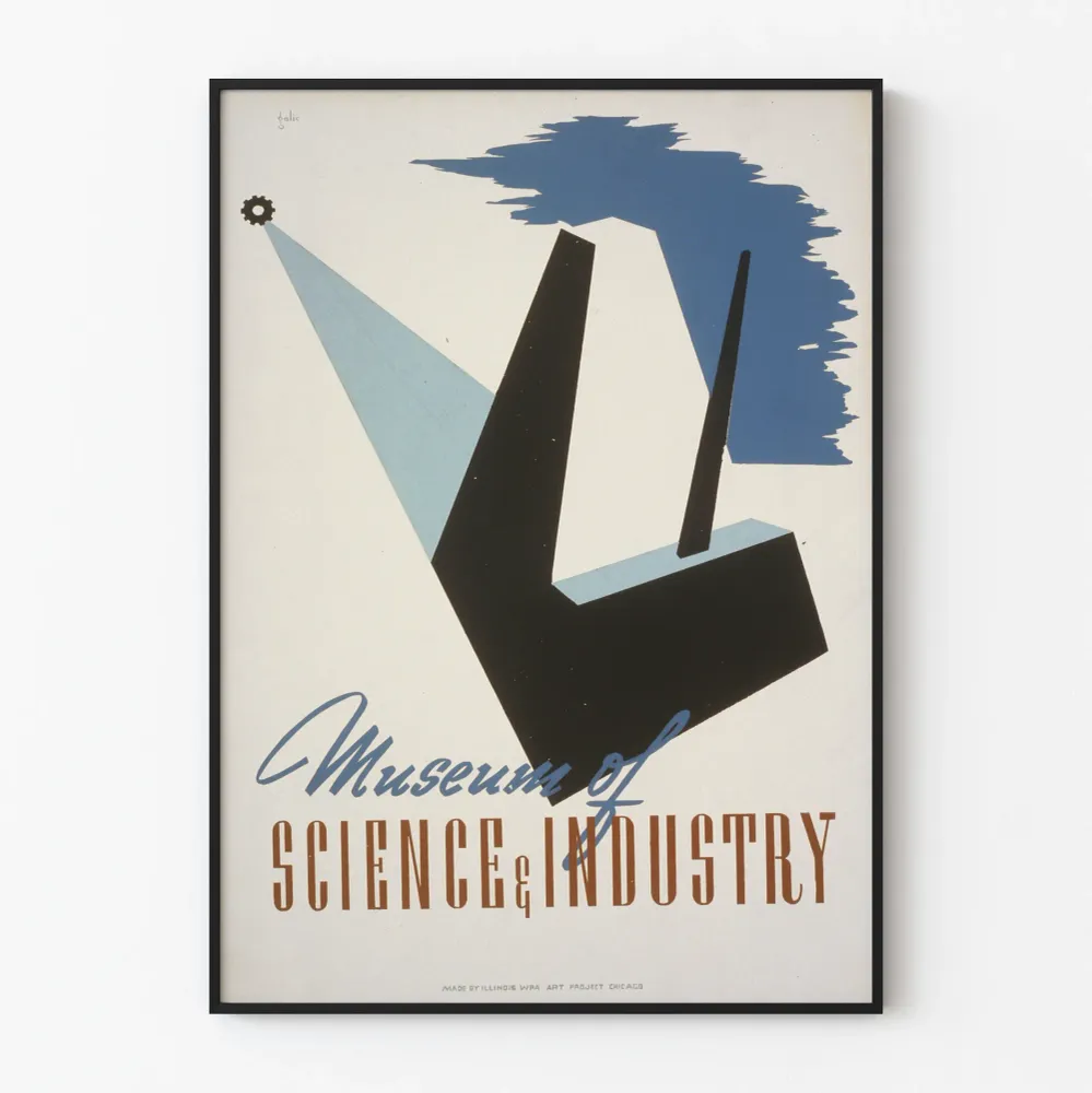 Affiche Musée de la Science et de l'Industrie