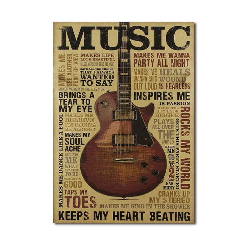 Affiche Musique d'intérieur Vintage