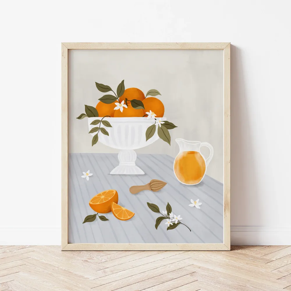 Affiche Oranges pressées