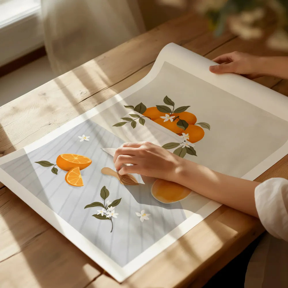 Affiche Oranges pressées