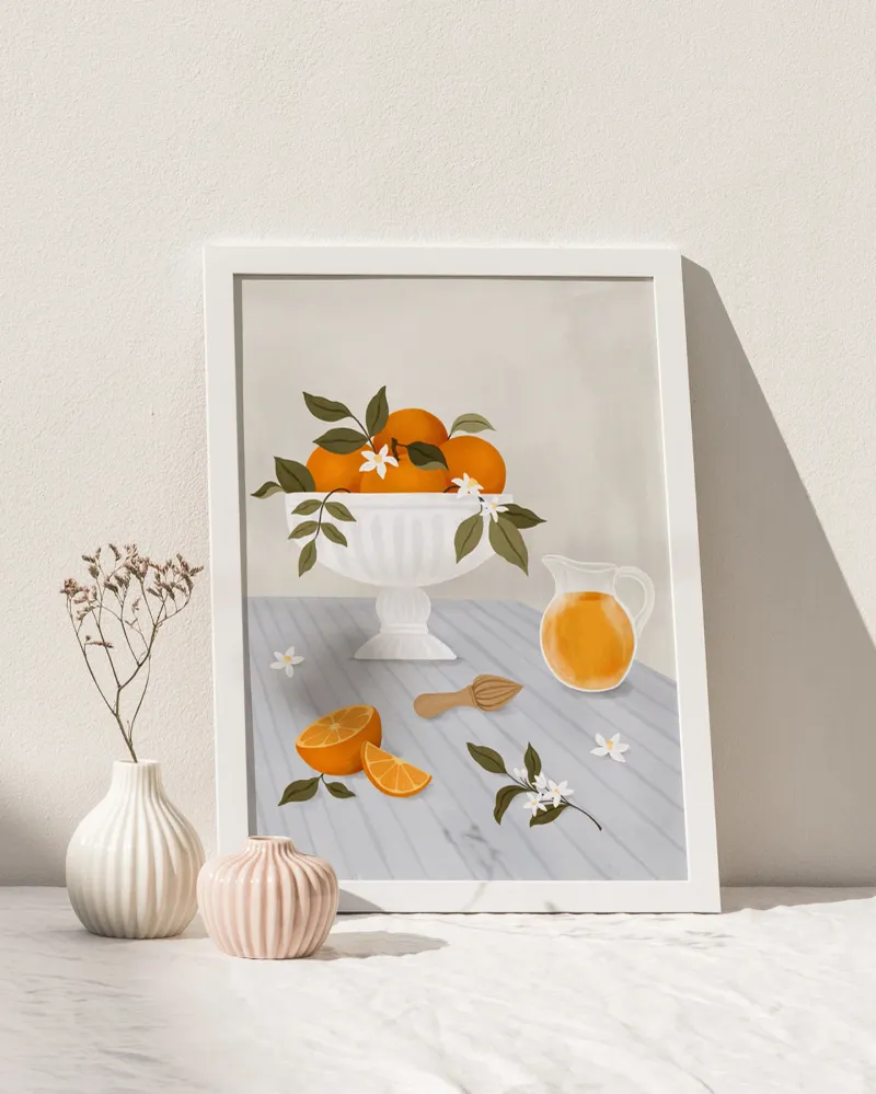 Affiche Oranges pressées
