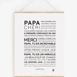 Affiche Papa chéri