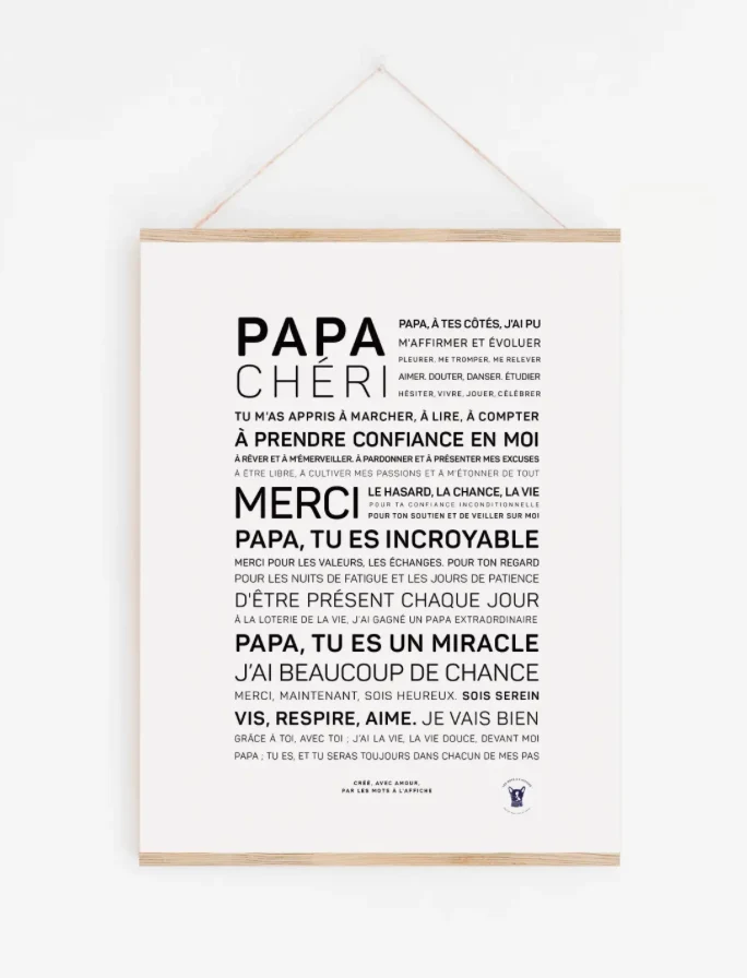 Affiche Papa chéri