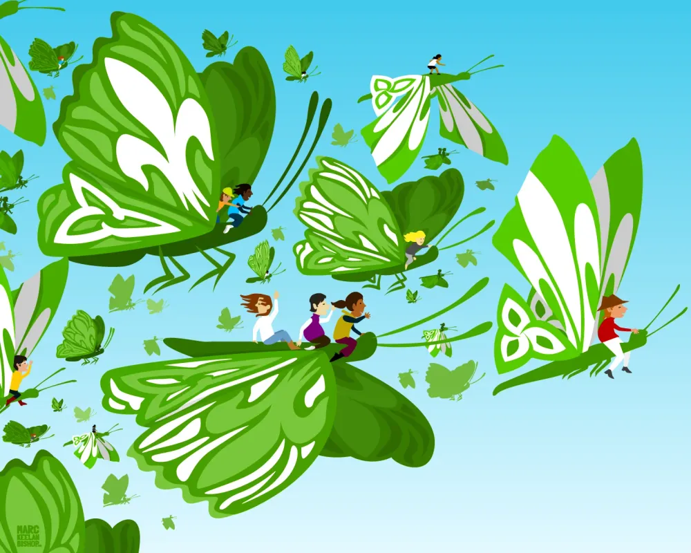 Affiche Papillons francos